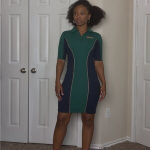 *NEW* adidas Originals Green and Navy Mini Dress
